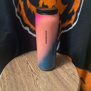 Starbucks pink and blue tumbler. Used